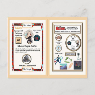 ハラムウィザード – ハフニウム要素 ポストカード