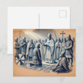 ハラルドブルートゥースインパステルチョークスケッチ ポストカード (正面/裏面)