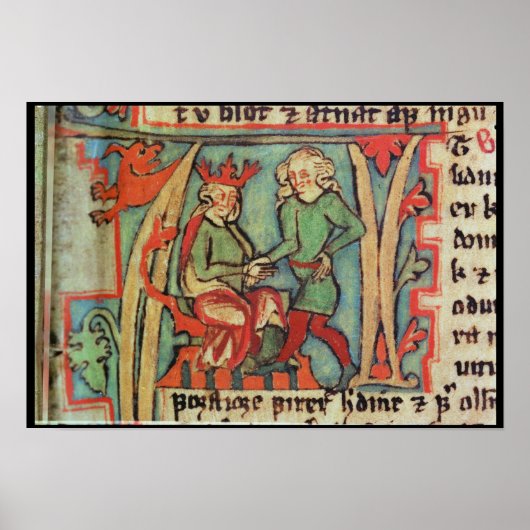 ハラルドIフェアヘアーグリーティンググスレム'Flateybok ポスター (正面)