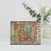 ハラルドIフェアヘアーグリーティンググスレム'Flateybok ポストカード (スタンド正面)