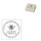 ハラルビー付きアパリービーズワックスキャンドルスタンプ ラバースタンプ (押印)