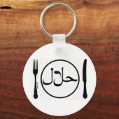 ハラル食べル キーホルダー (正面)