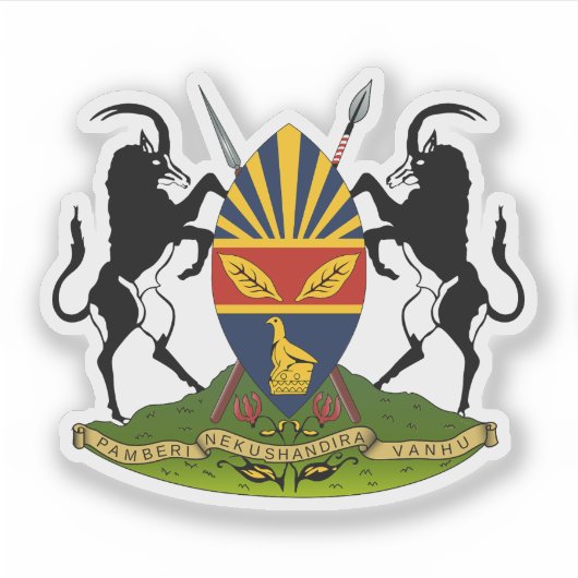 ハラレの紋章(型枠・サリスベリー)、ジンバブエ シール (正面)