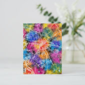 ハラレジンバブエの地図 ポストカード (スタンド正面)