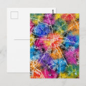 ハラレジンバブエの地図 ポストカード (正面/裏面)