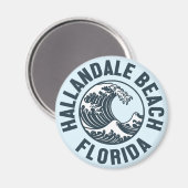 ハランデールビーチ，フロリダ マグネット (正面/裏面)