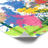 ハラール：ヘブライ語の賛美のポスター ポスター (角)