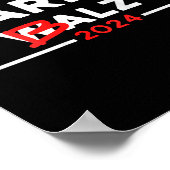 ハリおもしろいスW 24ハリーB 2024ミーム民主党オン ポスター (角)