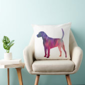 ハリアハウンドドグジオスティックパターンシルエット クッション (椅子)