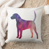 ハリアハウンドドグジオスティックパターンシルエット クッション (ブランケット)