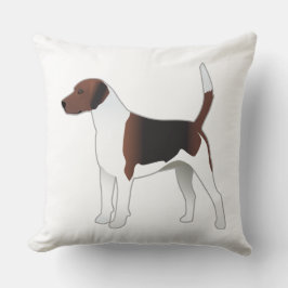 ハリアベーシックブリードハウンドッグイラストレーション クッション