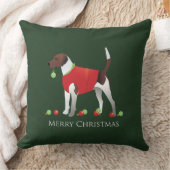 ハリアードッグクリスマスデザイン クッション (ブランケット)
