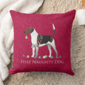 ハリアードッグクリスマスデザイン クッション (ブランケット)