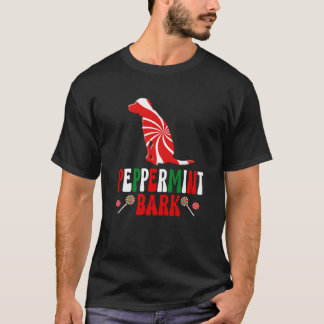 ハリアー犬 ペパーミントバーク クリスマス プレミアム Tシャツ
