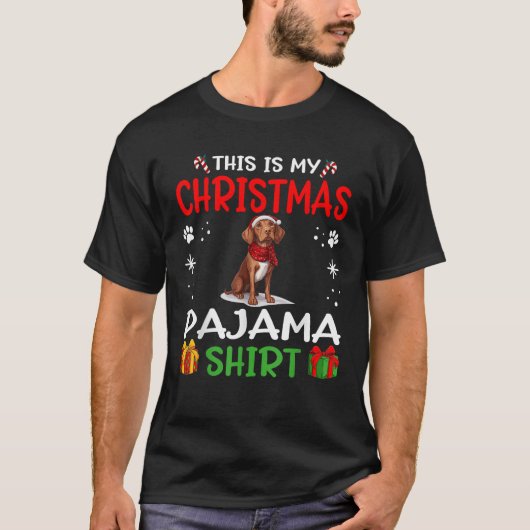 ハリアー犬 犬 ナイトガウン パジャマ これは私のクリスマス Tシャツ (正面)