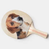 ハリア絵画ズ – かわいいオリジナルドッグアート 卓球ラケット (横)
