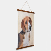 ハリア絵画ズ – かわいいオリジナルドッグアート 吊り下げ型タペストリー (傾斜あり)
