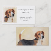 ハリア絵画ズ – かわいいオリジナルドッグアート 名刺 (正面/裏面)