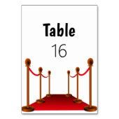 ハリウエレガントッドレッドカーペットスイート16 テーブルナンバー (裏面)