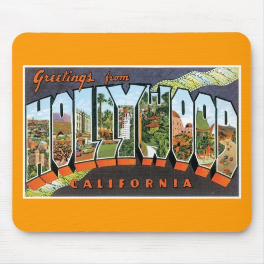 ハリウッドからの挨拶! マウスパッド (正面)