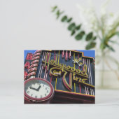 ハリウッドとつる植物の看板はがき ポストカード (スタンド正面)