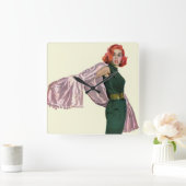 ハリウッドに連れて行け スクエア壁時計 (ホーム)