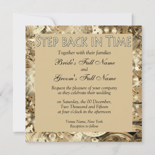 ハリウッドのグラマー誕生パーティー 招待状 (裏面)