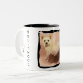 ハリウッドのチワワのマグ ツートーンマグカップ (正面左)