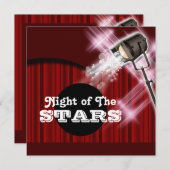 ハリウッドのテーマ"あらゆる年齢"のパーティーが個人化する 招待状 (正面/裏面)