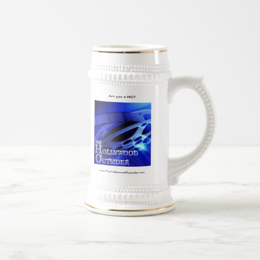 ハリウッドの公式の局外者ステイン ビールジョッキ (右)