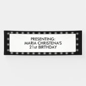 ハリウッドの劇場のSignboard 2.5' x 8'旗 横断幕 (横)