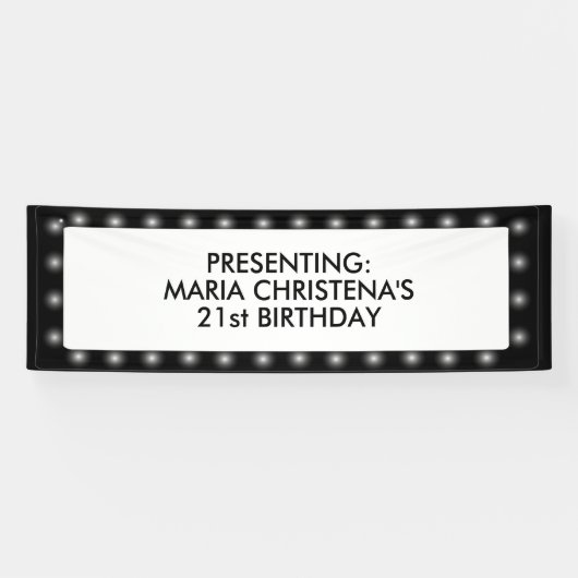 ハリウッドの劇場のSignboard 2.5' x 8'旗 横断幕 (横)