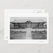 ハリウッドの庭のカリフォルニアの日本のな大邸宅 ポストカード (正面/裏面)