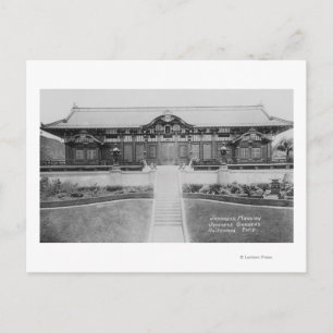 ハリウッドの庭のカリフォルニアの日本のな大邸宅 ポストカード