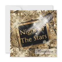 ハリウッドの結婚式の披露宴金ゴールドブラック