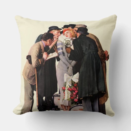 ハリウッドの若手 クッション (正面)