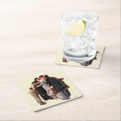 ハリウッドの若手 スクエアペーパーコースター (インサイチュ)