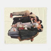 ハリウッドの若手 フリースブランケット (正面(横))