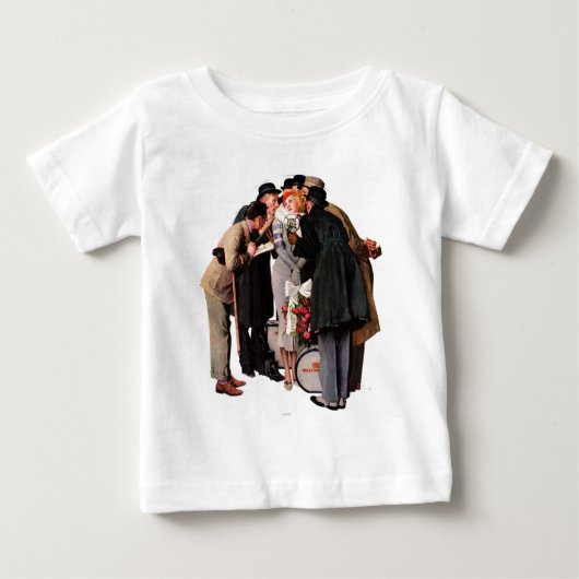 ハリウッドの若手 ベビーTシャツ (正面)