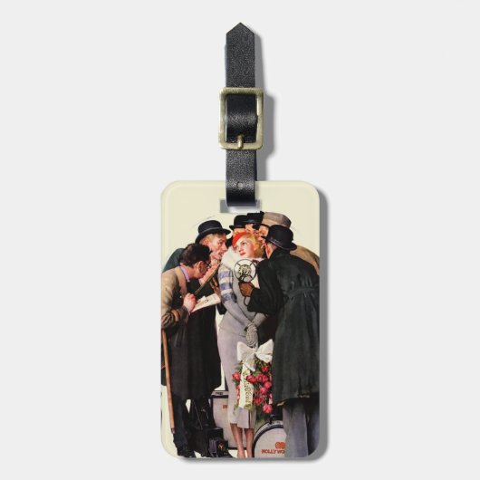 ハリウッドの若手 ラゲッジタグ (正面縦)