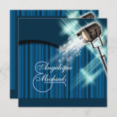 ハリウッドウェディングムービーシアターパーティ 招待状 (正面/裏面)