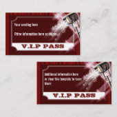 ハリウッドウェディングレセプション入場チケット エンクロージャーカード (正面/裏面)