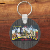 ハリウッドカリフォルニアからの挨拶ヴィンテージ キーホルダー (正面)