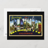 ハリウッドカリフォルニアからの挨拶 ポストカード (正面/裏面)
