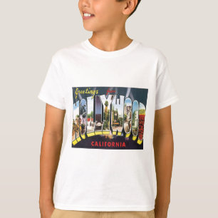 ハリウッドカリフォルニアからの挨拶 Tシャツ
