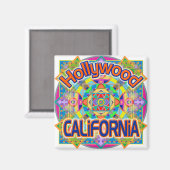 ハリウッドカリフォルニアハッピーマグネット マグネット (正面/裏面)