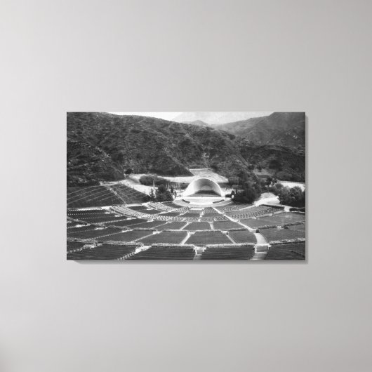 ハリウッドカリフォルニアハリウッドボウルビュー キャンバスプリント (正面)