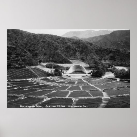 ハリウッドカリフォルニアハリウッドボウルビュー ポスター (正面)
