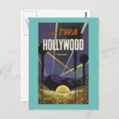 ハリウッドカリフォルニアヴィンテージ旅行 ポストカード (正面/裏面)