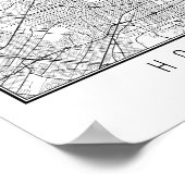 ハリウッドカリフォルニア通りマップ ポスター (角)